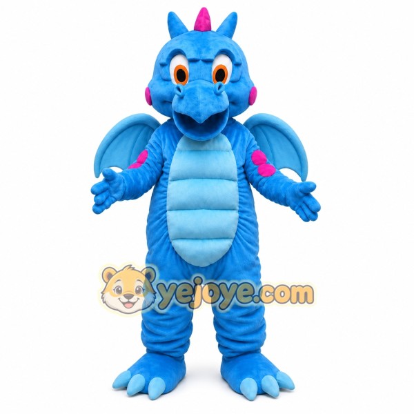 Deluxe Blue Dragon Mascot Costume