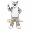 Deluxe Long Hair Light Grey Husky Mascot Costume Deluxe Long Hair Light Grey Husky Mascot Costume