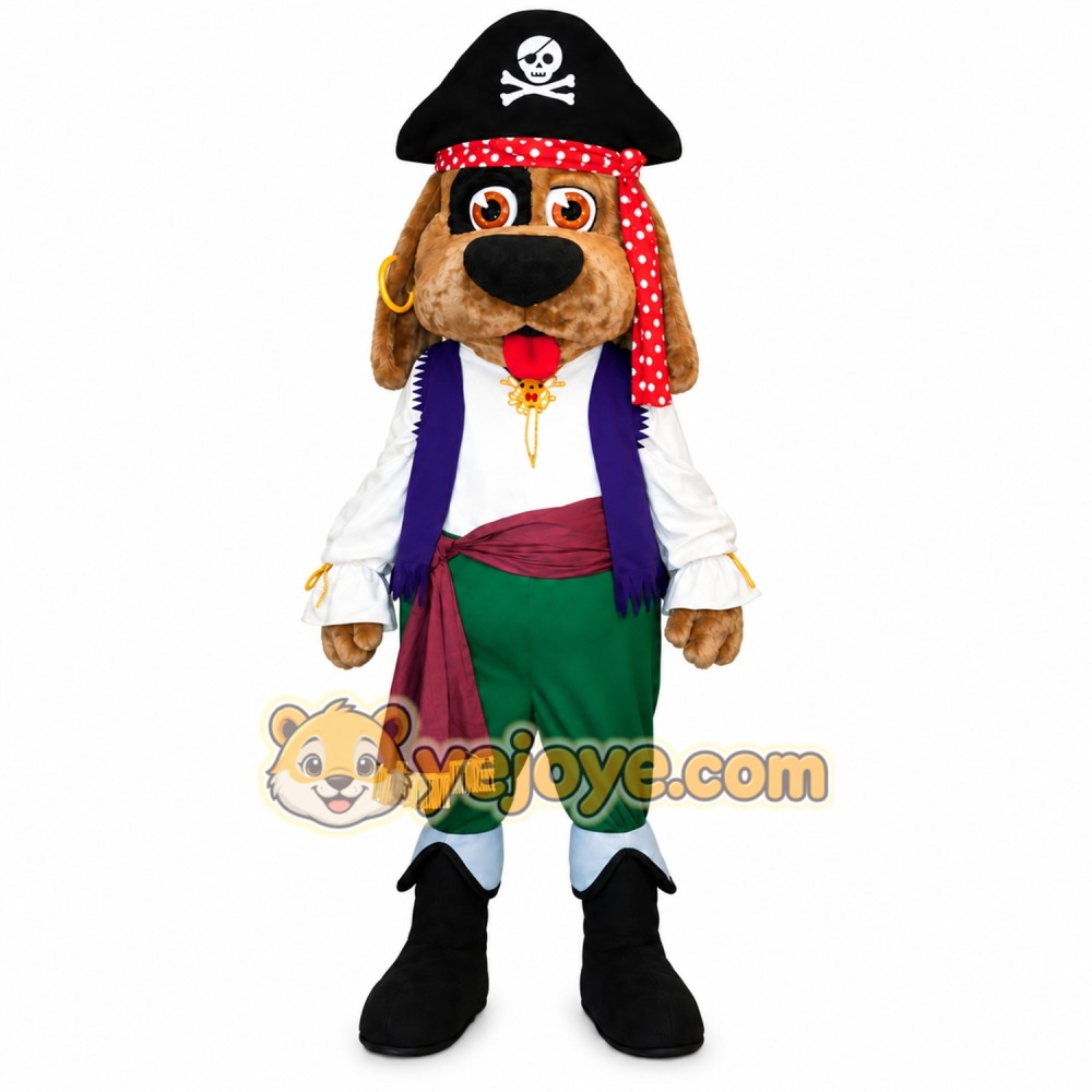 Deluxe Pirate Dog Mascot Costume Deluxe Pirate Dog Mascot Costume