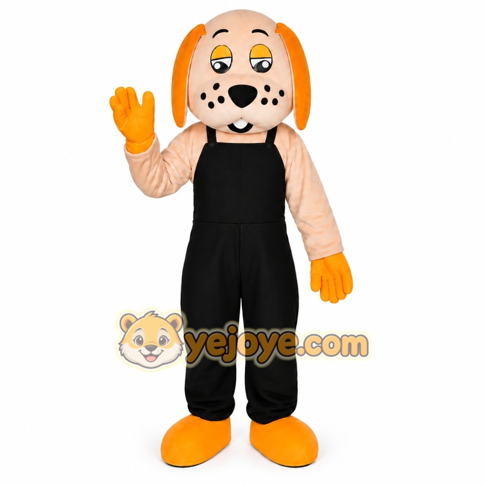 Dog Black Boy Adult Cartoon Mascot Costume Dog Black Boy Adult Cartoon Mascot Costume