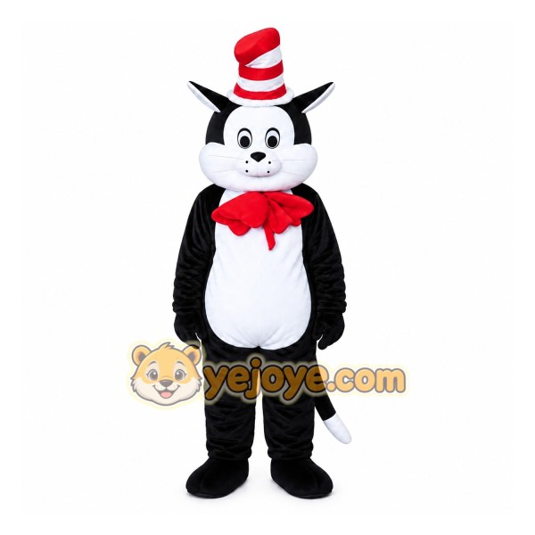 Dr. Seuss The Cat In The Hat Mascot Costume Dr. Seuss The Cat In The Hat Mascot Costume