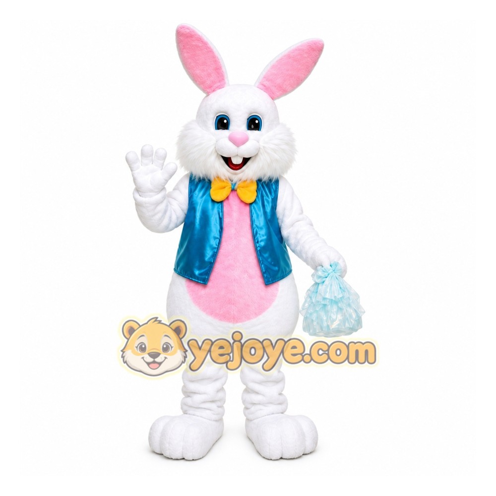 Easter Bunny with a basket Mascot Costumes Easter Bunny with a basket Mascot Costumes