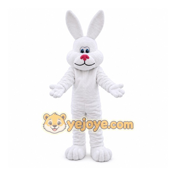 Easter Rabbit Mascot Costume White Bunny Bug Mascot Easter Rabbit Mascot Costume White Bunny Bug Mascot