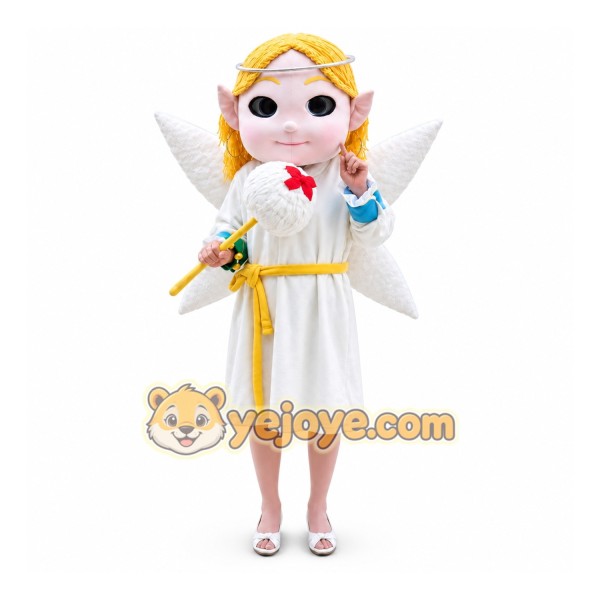 Elf angel Mascot Costume Elf angel Mascot Costume