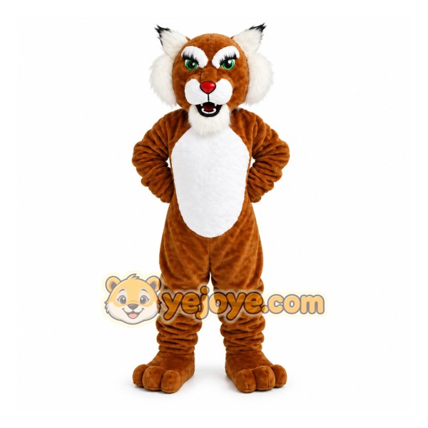 Female Wildcat Mascot Bobcat Courgar Costume Female Wildcat Mascot Bobcat Courgar Costume