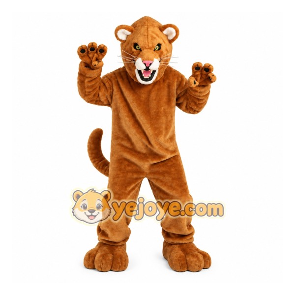 Fierce Mountain Lion Mascot Costume
