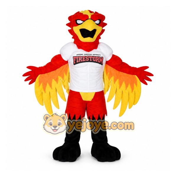 Fire Eagle Mascot Costume