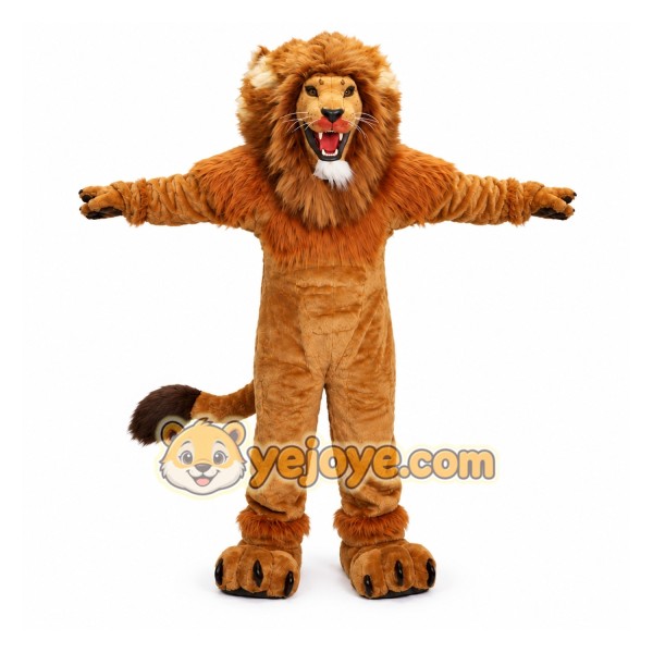 Fire Lion Mascot Costume