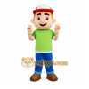 Fireman Builders Boy Mascot Costume Fireman Builders Boy Mascot Costume
