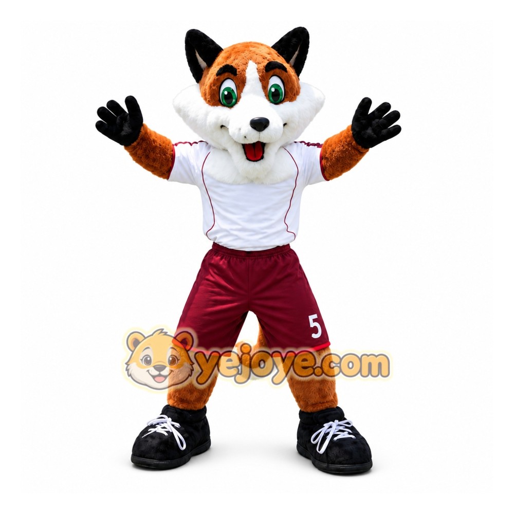 Football Soccer Fox Mascot Costume Football Soccer Fox Mascot Costume