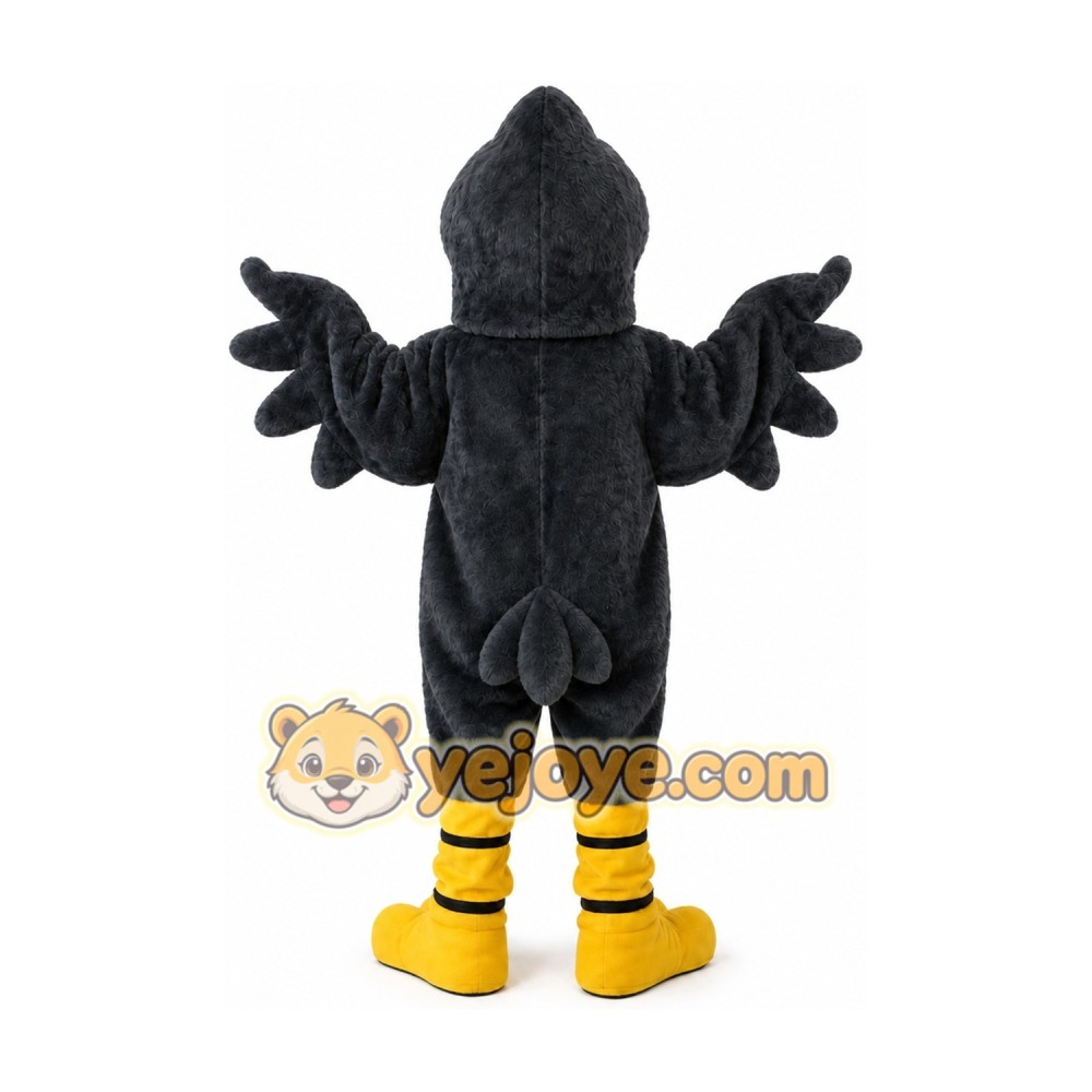 Adult Black Bird Cosplay Mascot Costume