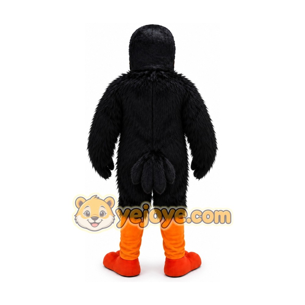 Adult Black Bird Eagle Cartoon Mascot Costume Adult Black Bird Eagle Cartoon Mascot Costume