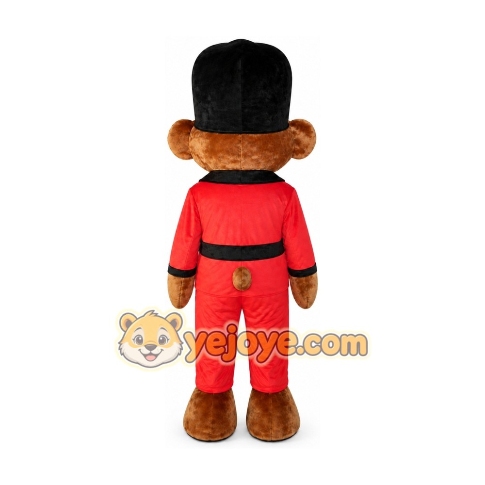 Adult Black Hat Bear Mascot Costume Adult Black Hat Bear Mascot Costume
