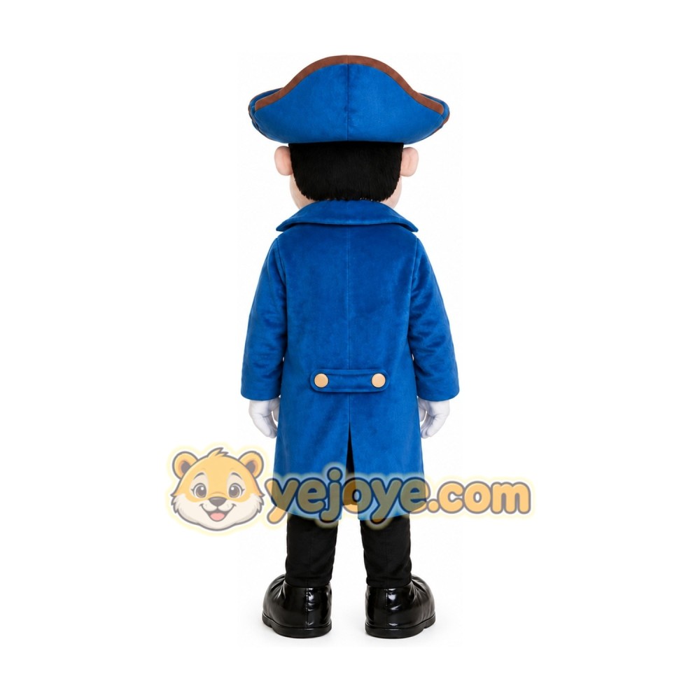 Adult Blue Soldier Mascot Costume