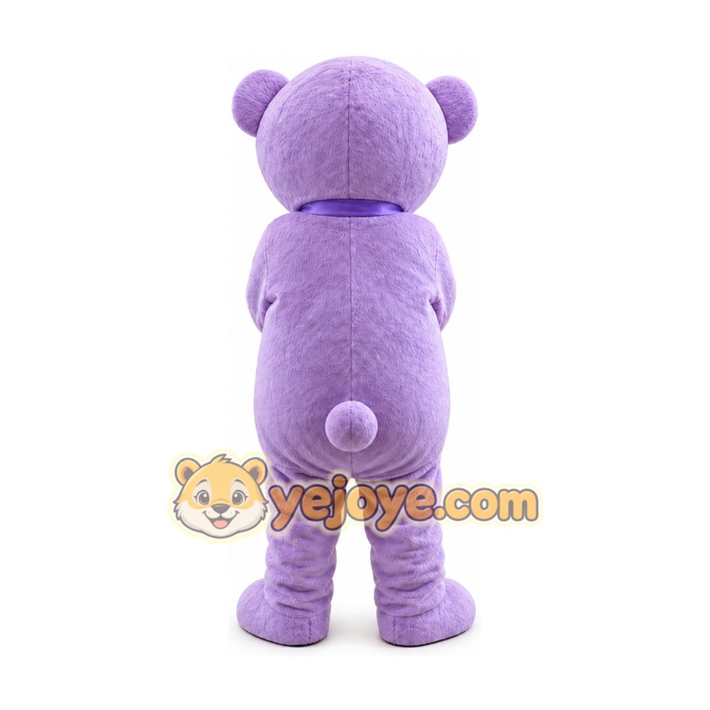 Adult Cartoon Purple Bear Mascot Costume Adult Cartoon Purple Bear Mascot Costume
