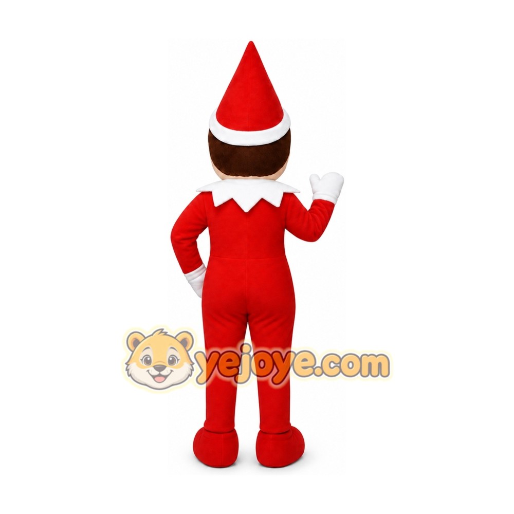 Adult Christmas Boy Elf Mascot Costume Adult Christmas Boy Elf Mascot Costume
