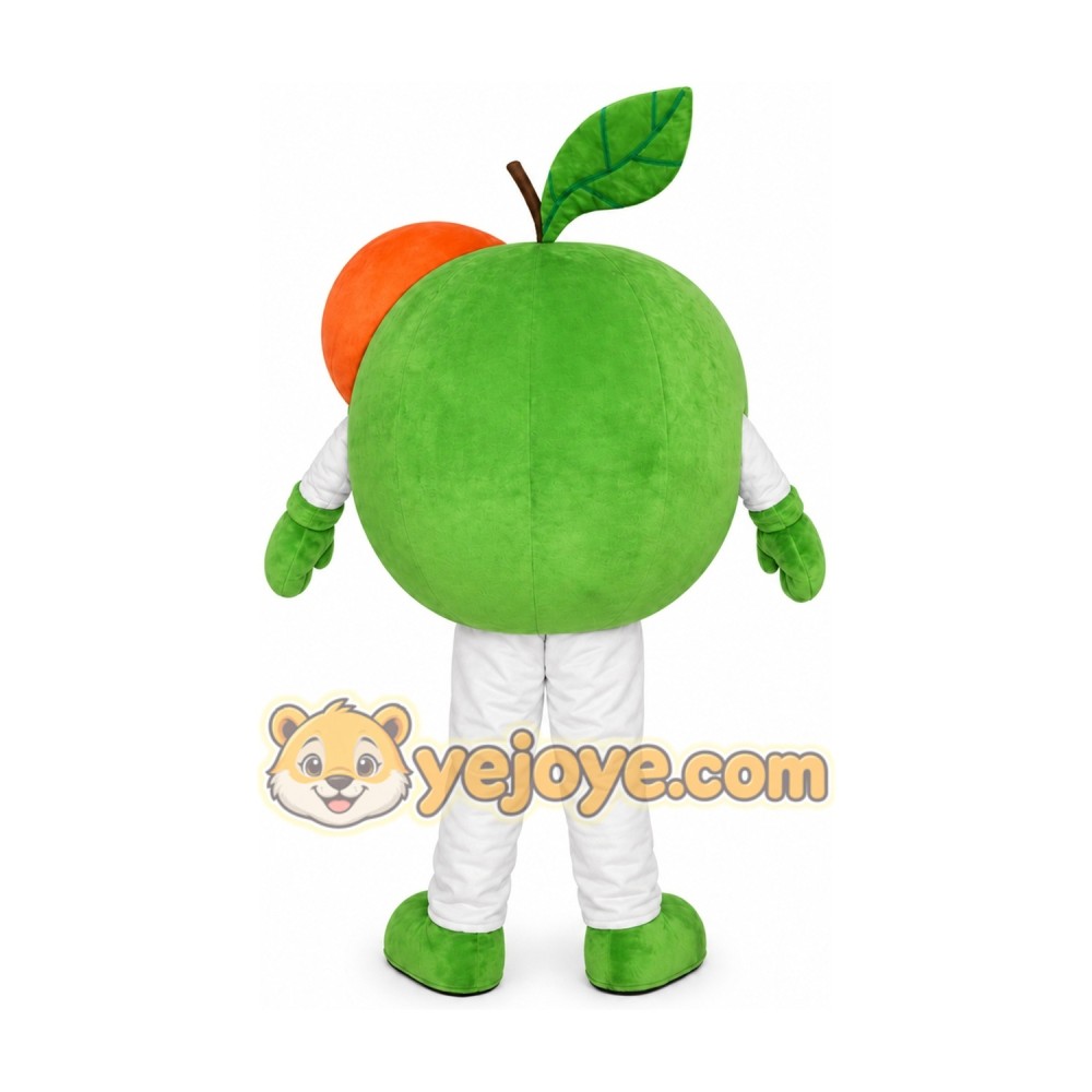 Adult Green Apple Fruit Mascot Costume Adult Green Apple Fruit Mascot Costume