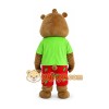 Adult Green Coat Bear Mascot Costume Adult Green Coat Bear Mascot Costume