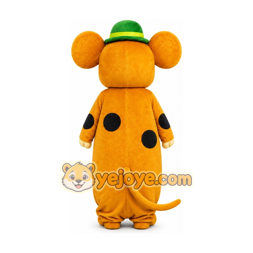 Adult Green Hat Mouse Mascot Costume Adult Green Hat Mouse Mascot Costume