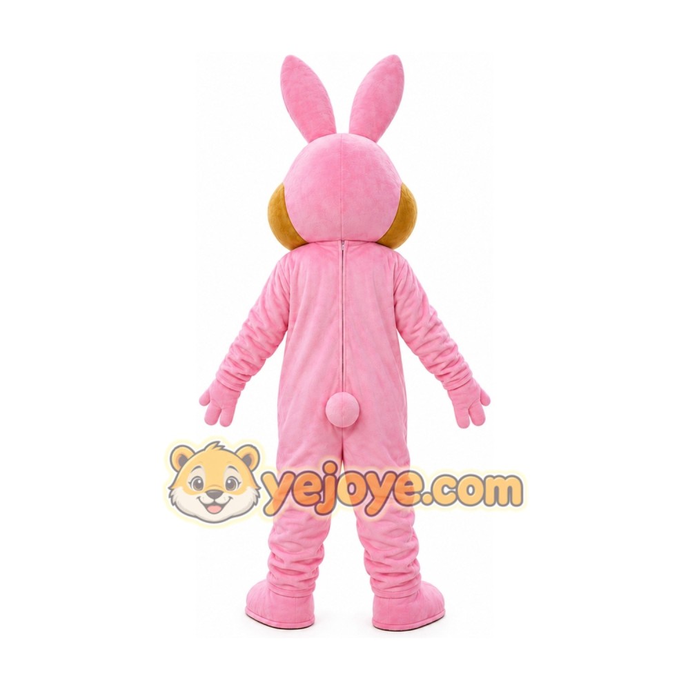 Adult Pink Bunny Rabbit Mascot Costume