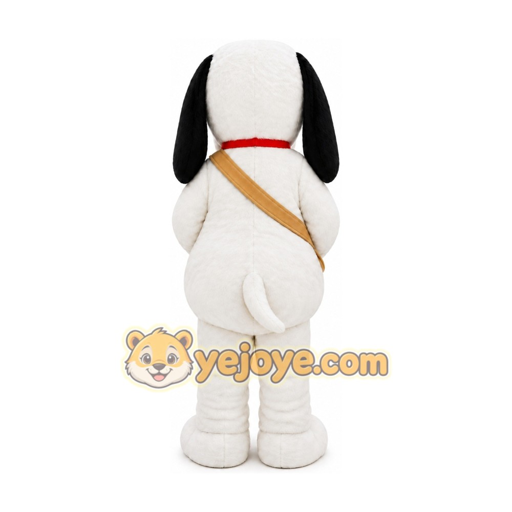 Adult Plush White Dog Mascot Costume Adult Plush White Dog Mascot Costume