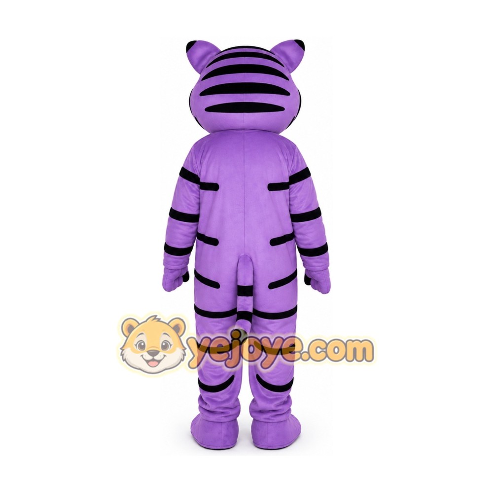 Adult Purple Tiger Mascot Costume Adult Purple Tiger Mascot Costume