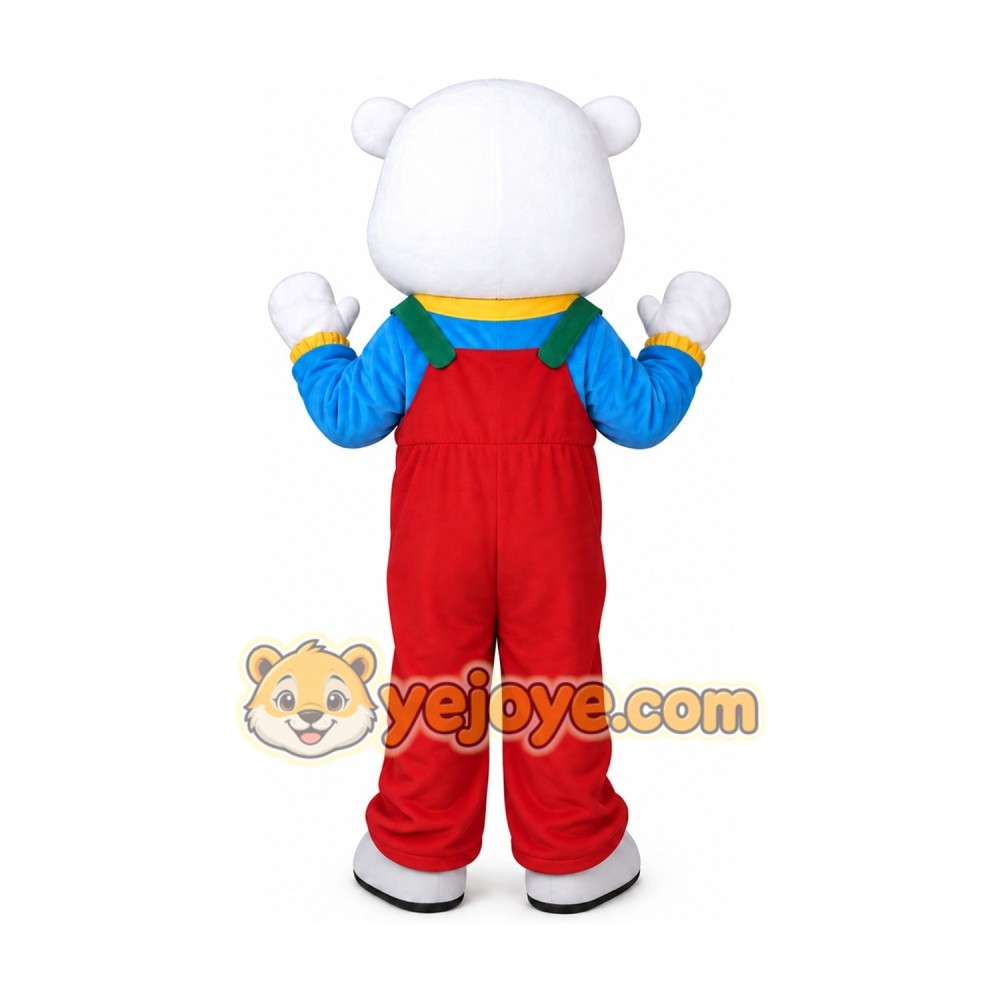 Adult Red Pants Bear Mascot Costume Adult Red Pants Bear Mascot Costume