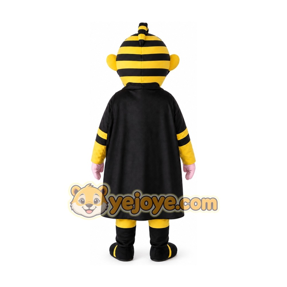 Black and Yellow Knight Mascot Costume Black and Yellow Knight Mascot Costume