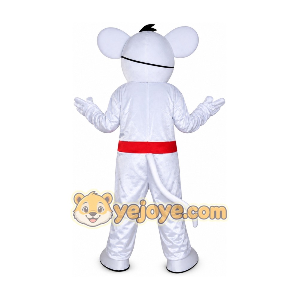 Adult White Mouse Mascot Costume Adult White Mouse Mascot Costume