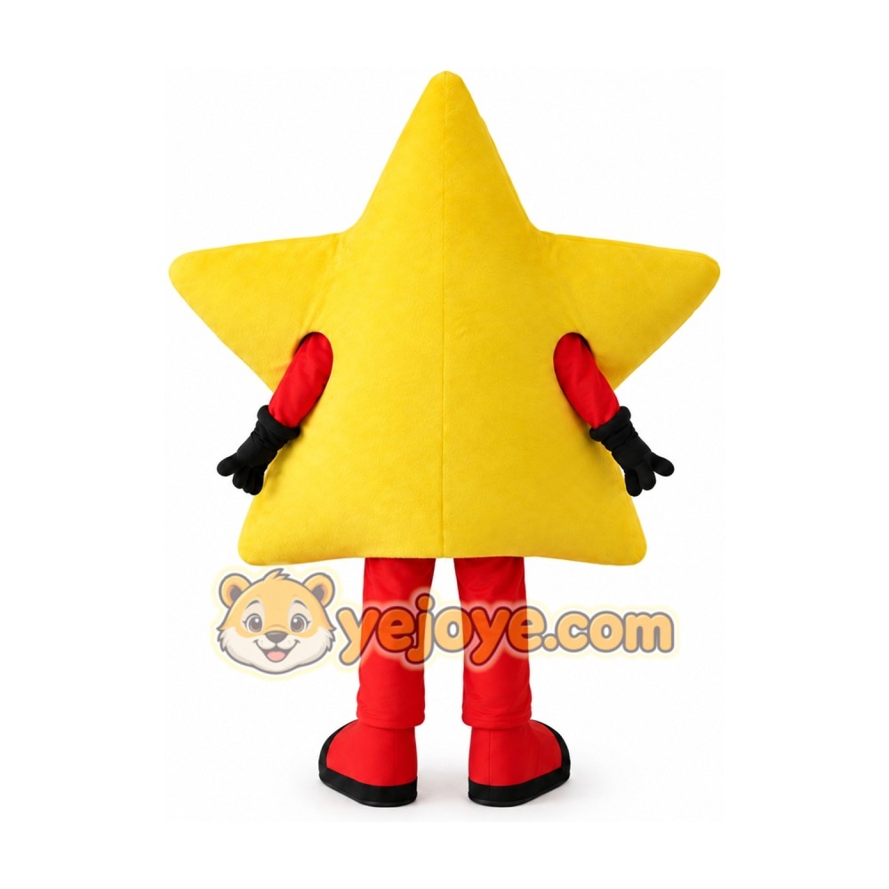 Adult Yellow Star Mascot Costume Adult Yellow Star Mascot Costume
