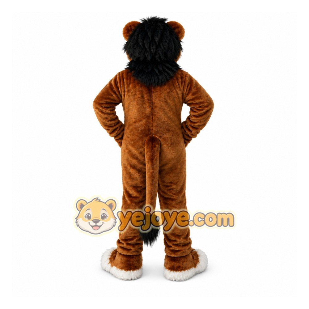 Brown Lion Mascot Costume