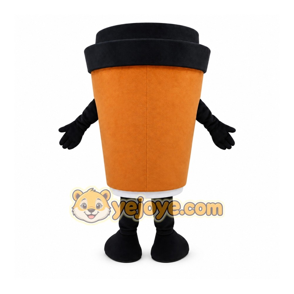 Funny Adults Coffee Cup Mascot Costume Funny Adults Coffee Cup Mascot Costume