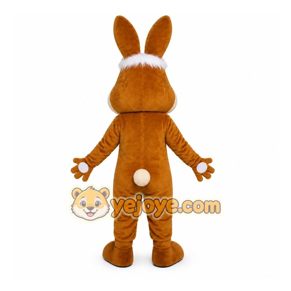 Funny Brown Bunny Rabbit Mascot Costume Funny Brown Bunny Rabbit Mascot Costume