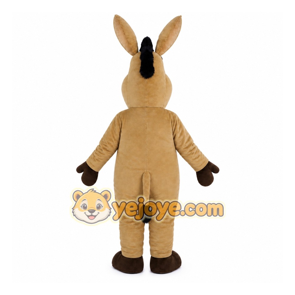 Funny Brown Donkey Mascot Costume Custom Animal Mascot Outfit Funny Brown Donkey Mascot Costume Custom Animal Mascot Outfit
