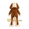 Brown and White Dog Mascot Costume