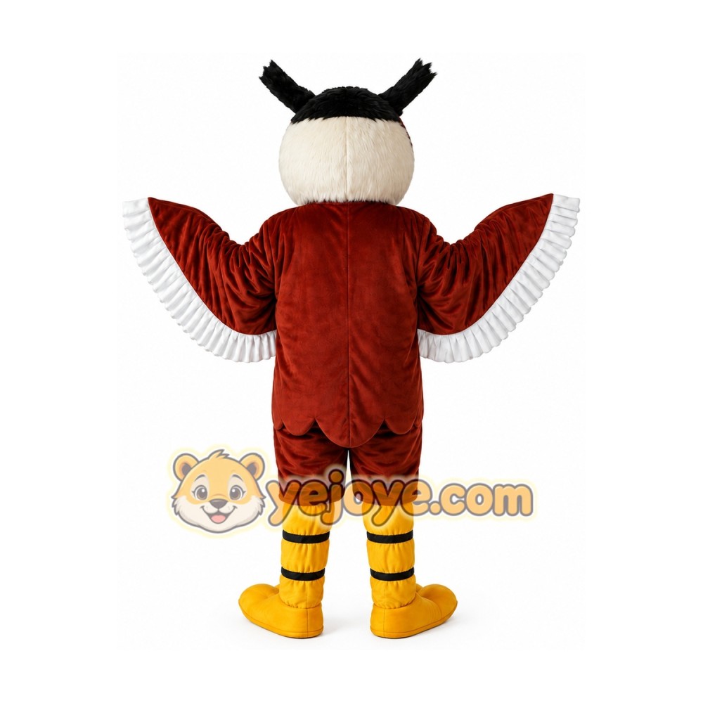 Giant Brown Owl Bird Cartoon Mascot Costume