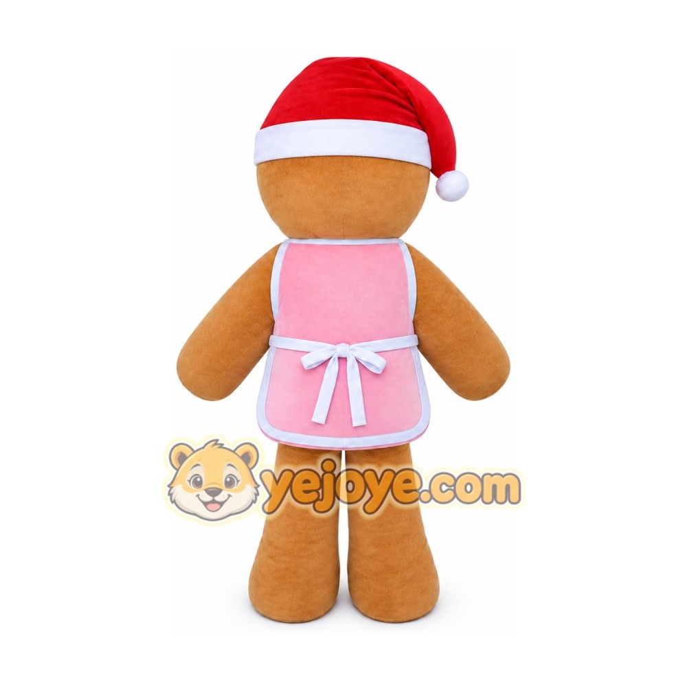 Gingerbread Girl Mascot Costume for Adult