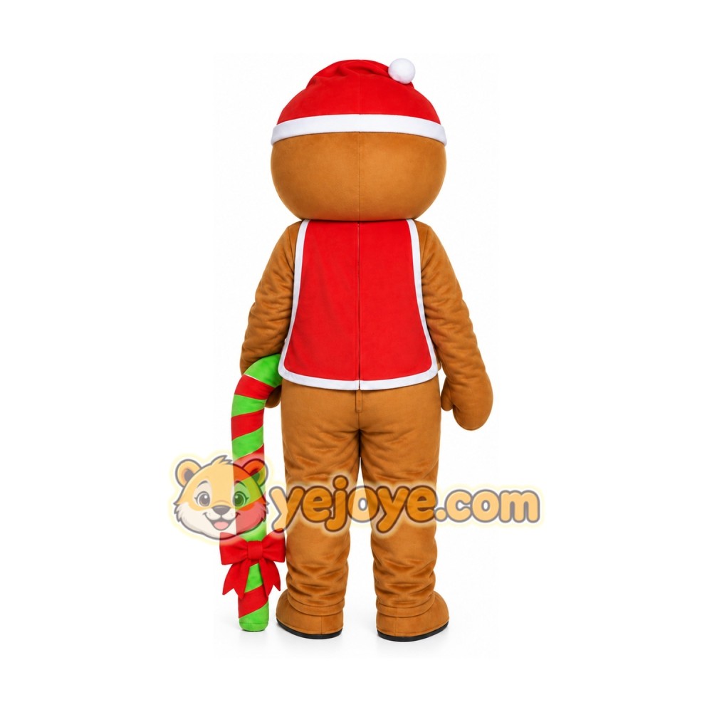Gingerbread Man Mascot Costume for Adult