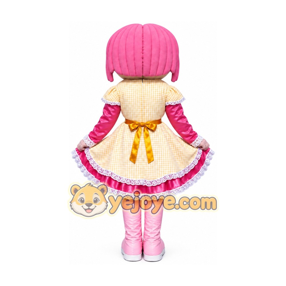 Girl Birthday Party Mascot Costume Girl Birthday Party Mascot Costume
