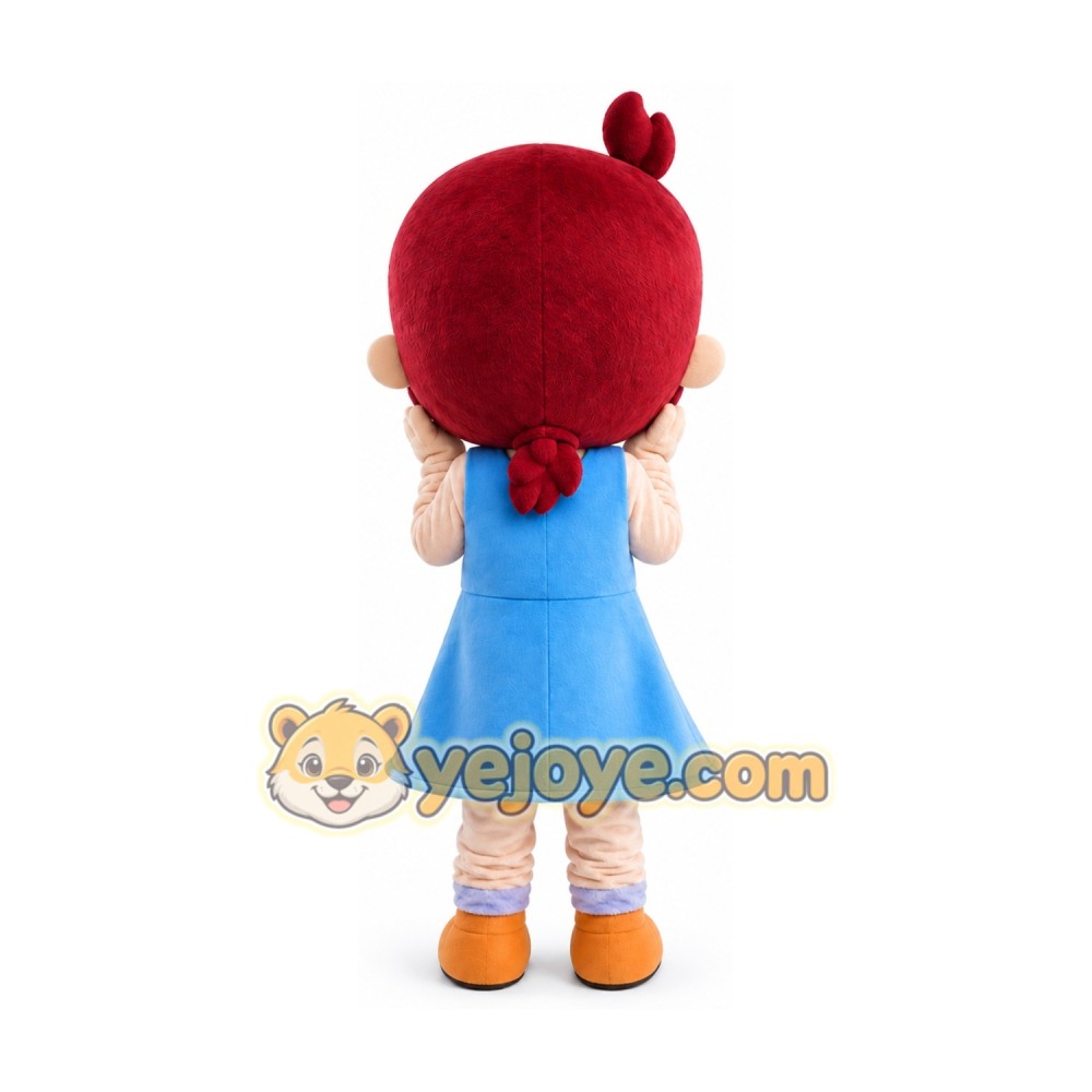 Girl Plush Cartoon Character Mascot Costume Girl Plush Cartoon Character Mascot Costume