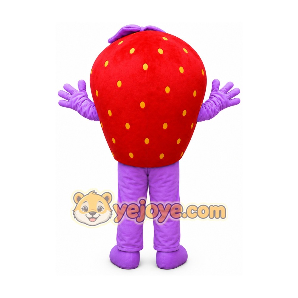 Girl Strawberry Fruit Mascot Costume Girl Strawberry Fruit Mascot Costume