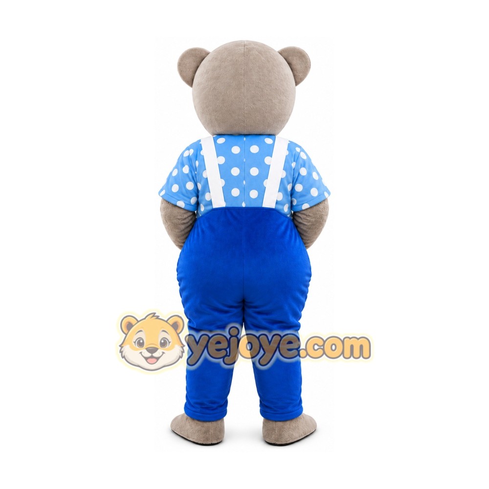 Gold And Silver Bear Mascot Costume Gold And Silver Bear Mascot Costume