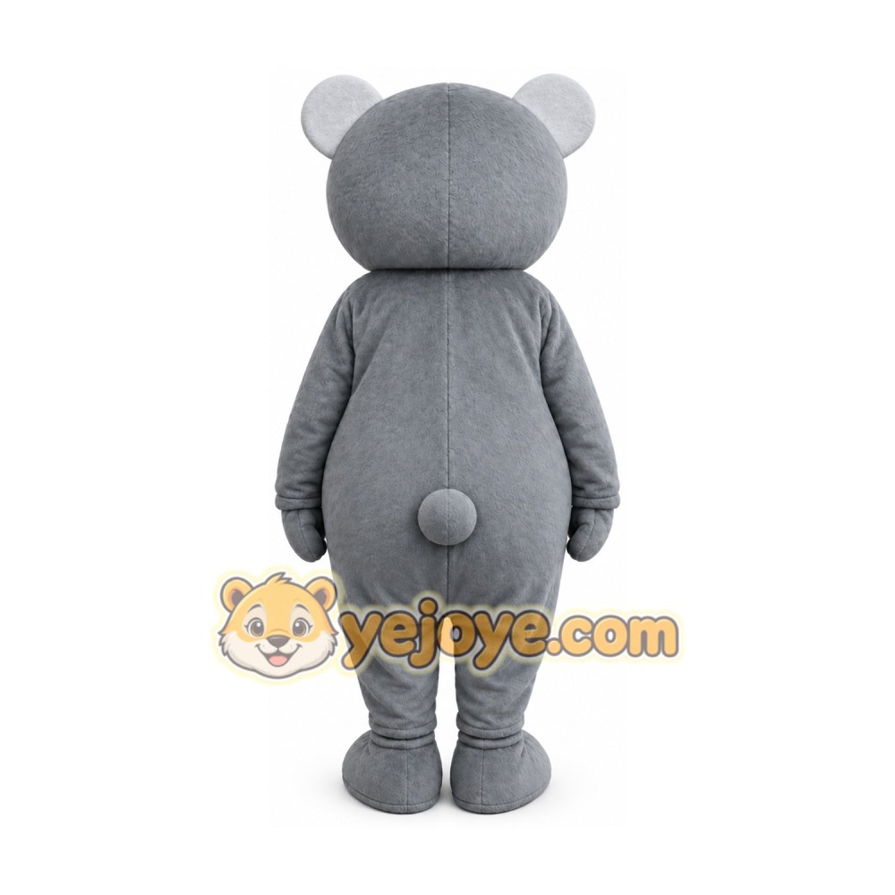 Gray Bear Mascot Costume Gray Bear Mascot Costume