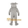 Gray Bulldog Mascot Costume
