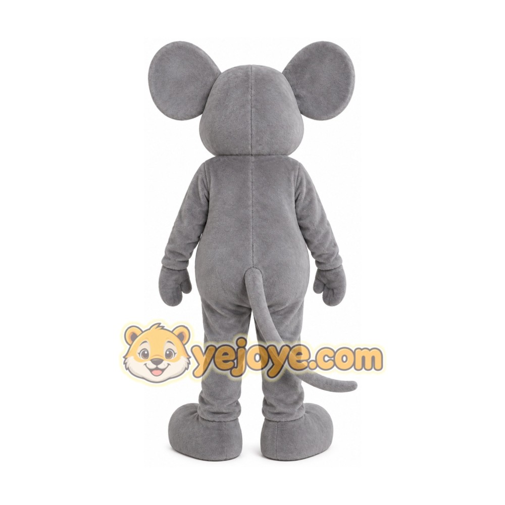 Gray Mouse Mascot Costume Gray Mouse Mascot Costume