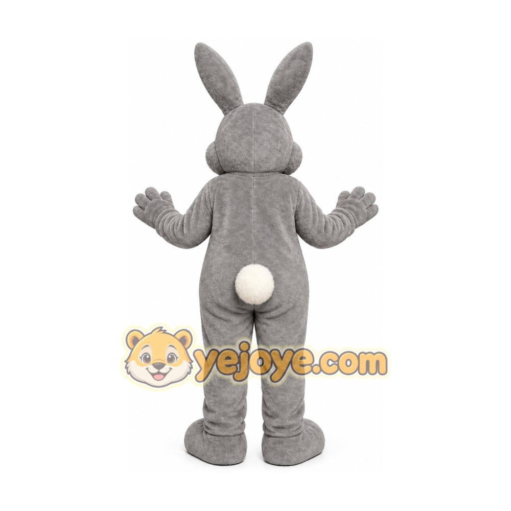 Gray Rabbit Mascot Costume Gray Rabbit Mascot Costume