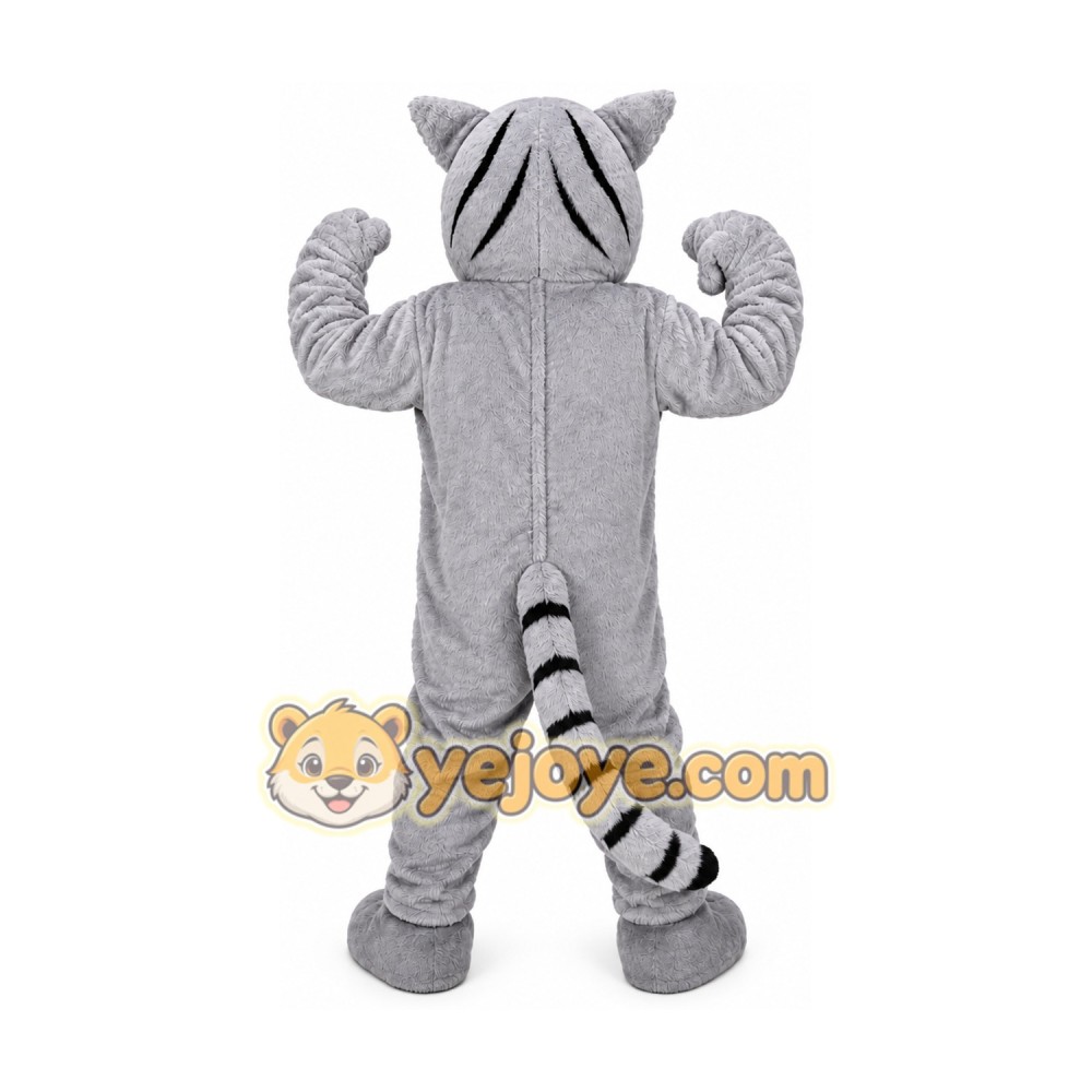 Gray Young Tiger Animal Cubs Tiger Mascot Costume Gray Young Tiger Animal Cubs Tiger Mascot Costume