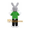 Green Coat Easter Bunny Rabbit Mascot Costume Green Coat Easter Bunny Rabbit Mascot Costume