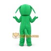 Green Dog Cartoon Mascot Costume Green Dog Cartoon Mascot Costume
