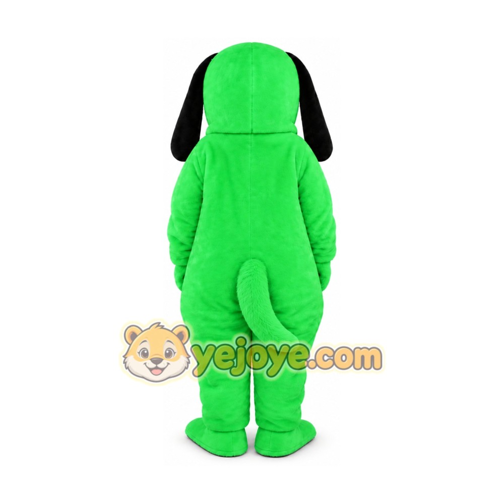 Green Dog Mascot Costume Green Dog Mascot Costume